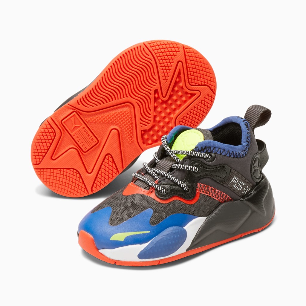 Puma RS-X T3CH Toddler Spor Ayakkabı Kırmızı Siyah | JQ9473852