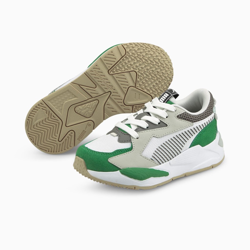 Puma RS-Z College Little Spor Ayakkabı Yeşil Beyaz | BT0638791