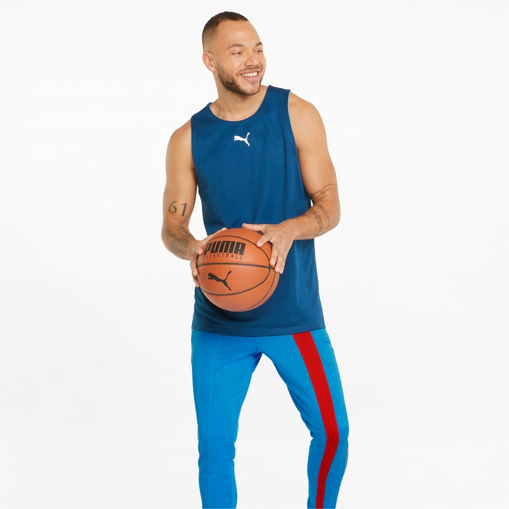 Puma Ralph Sampson Basketball Pantolon Bleu Azur | MJ5702134