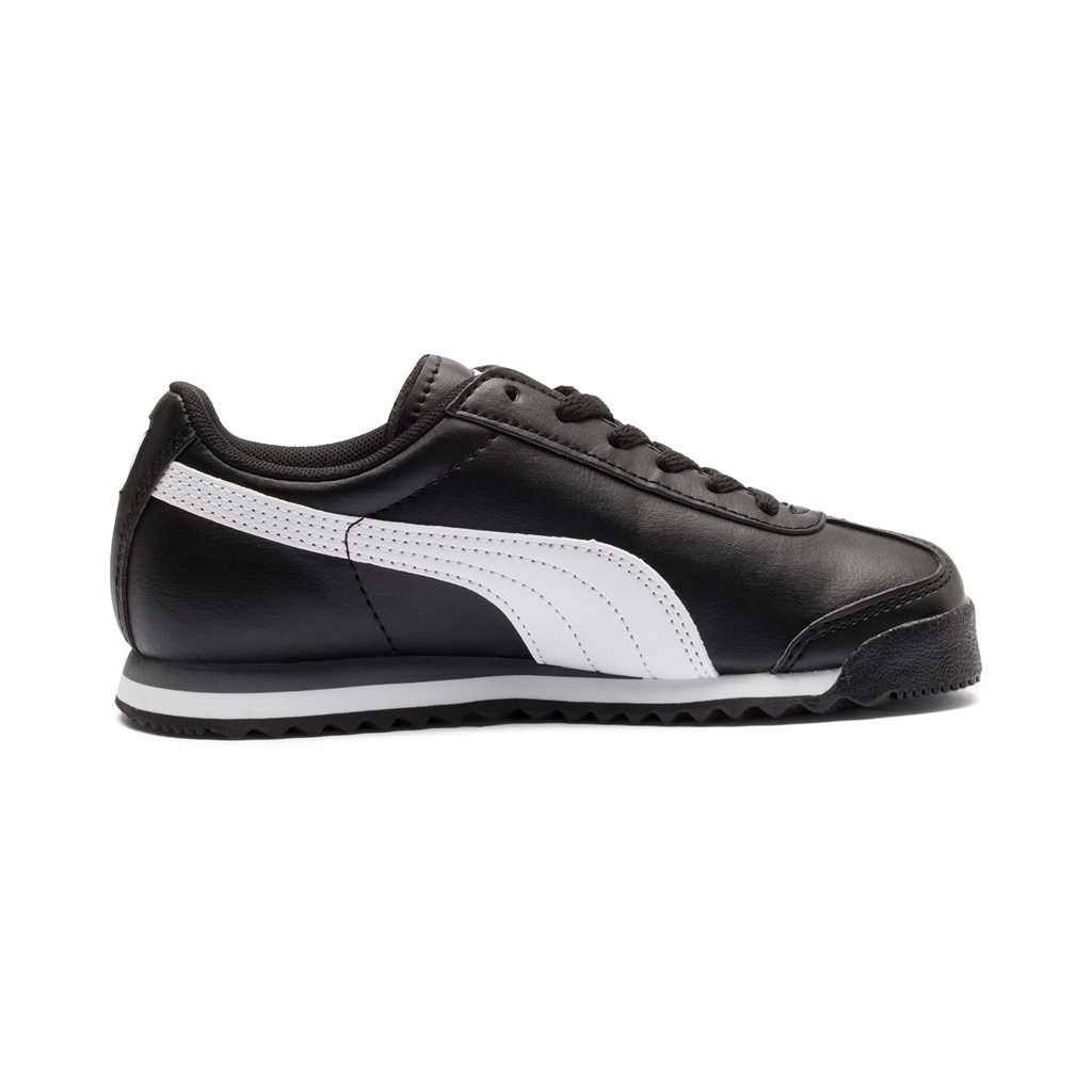 Puma Roma Basic Little Spor Ayakkabı Siyah Beyaz Gümüş | IR2891356