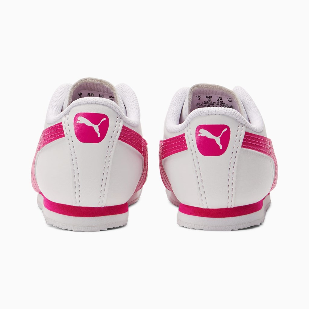 Puma Roma Basic Toddler Spor Ayakkabı Beyaz Küpe Çiçeği Mor | DT7423561