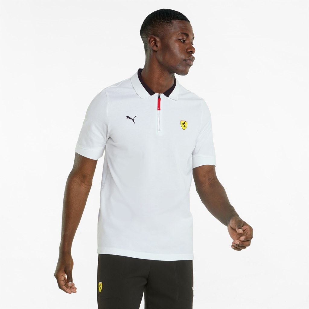 Puma Scuderia Ferrari Race Polo Shirt Beyaz | UO8154360