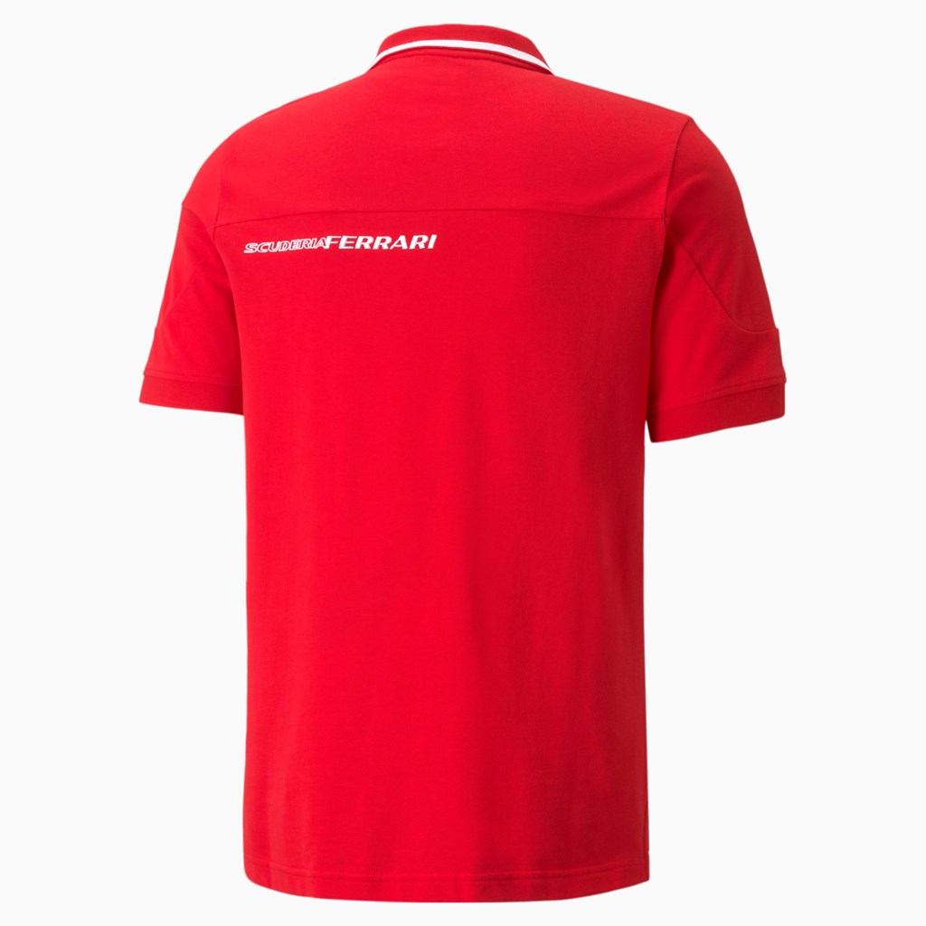 Puma Scuderia Ferrari Race Polo Shirt Rosso Corsa | MD6981572