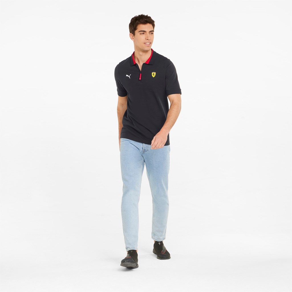 Puma Scuderia Ferrari Race Polo Shirt Siyah | QF4278561