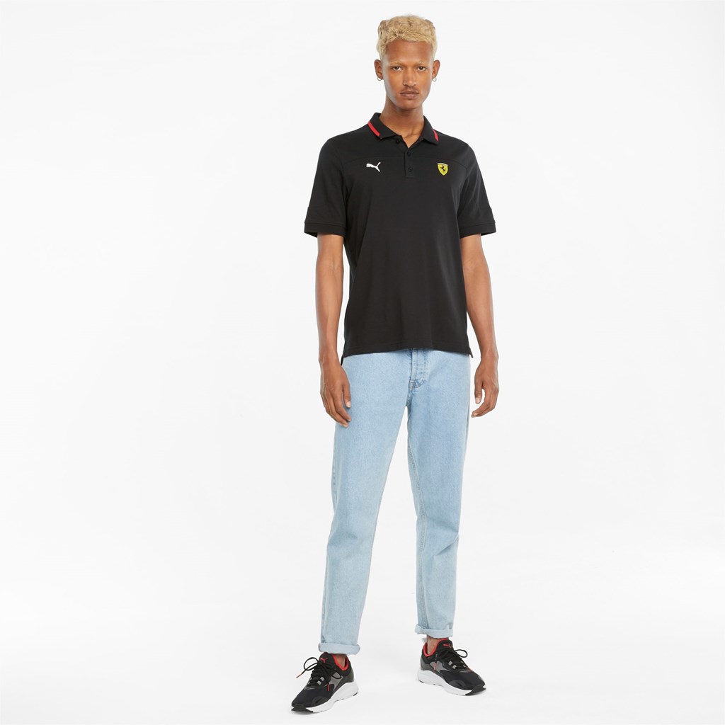 Puma Scuderia Ferrari Race Polo Shirt Siyah | WO7530692