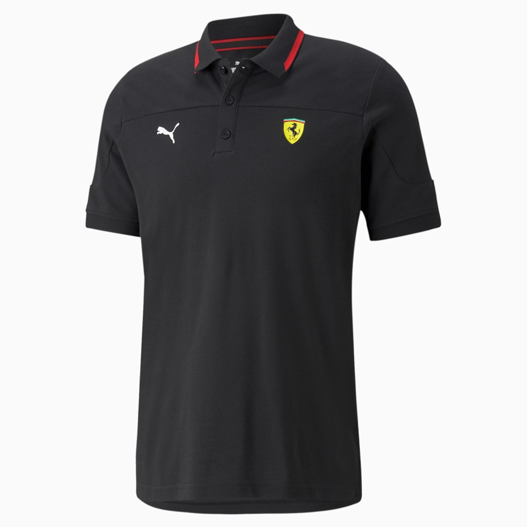 Puma Scuderia Ferrari Race Polo Shirt Siyah | WO7530692