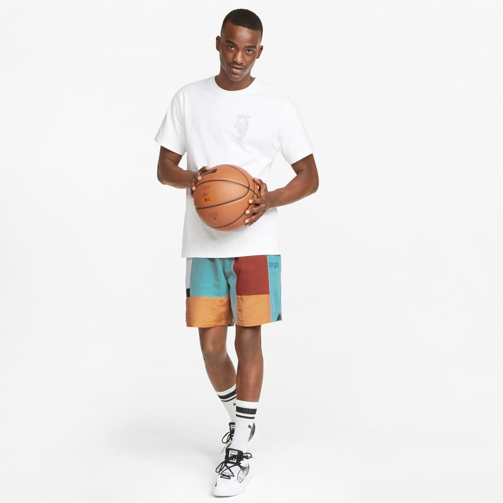 Puma Signature Basketball Şort Mavi | FZ0954238