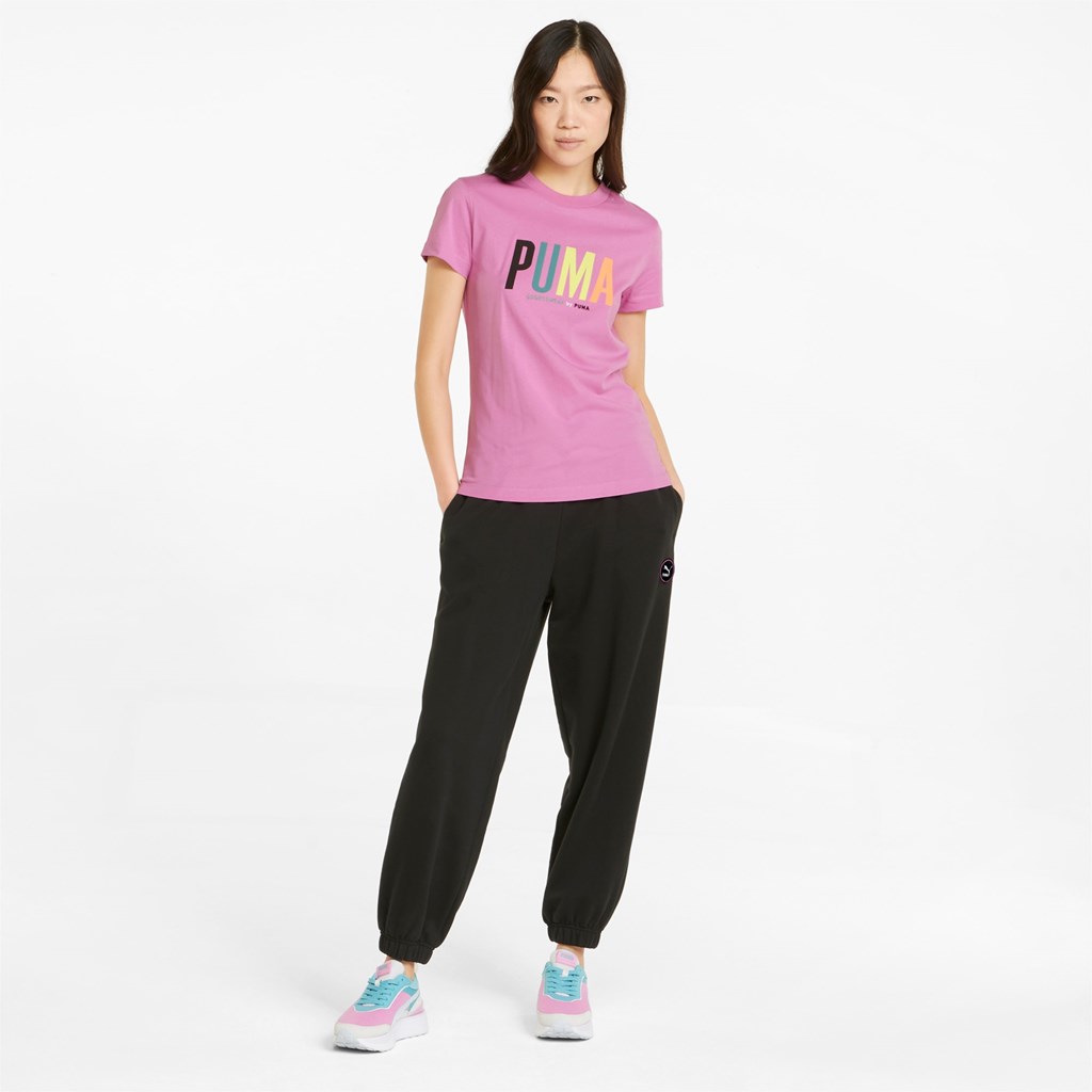 Puma Sportswear by PUMA Baskılı Tee Opera Mauve | DB4850276