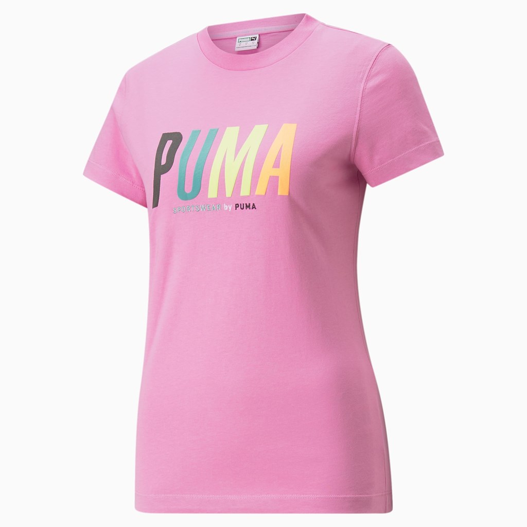 Puma Sportswear by PUMA Baskılı Tee Opera Mauve | DB4850276