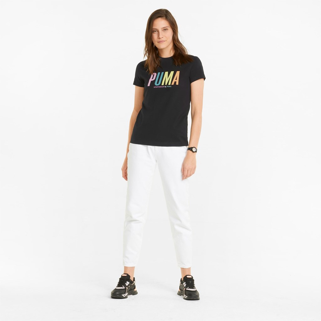 Puma Sportswear by PUMA Baskılı Tee Siyah | LV4817930