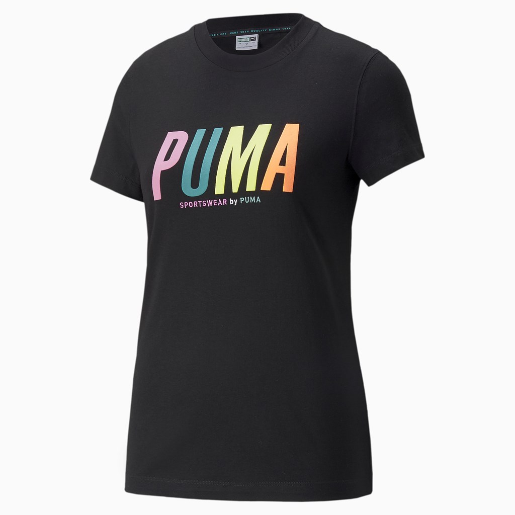 Puma Sportswear by PUMA Baskılı Tee Siyah | LV4817930