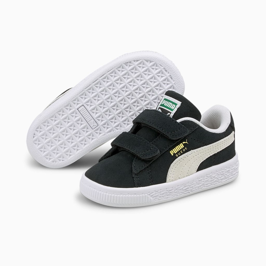 Puma Suede Classic XXI AC Toddler Spor Ayakkabı Siyah Beyaz | AB4537201