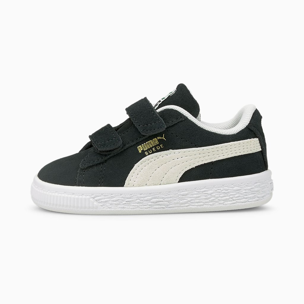 Puma Suede Classic XXI AC Toddler Spor Ayakkabı Siyah Beyaz | AB4537201