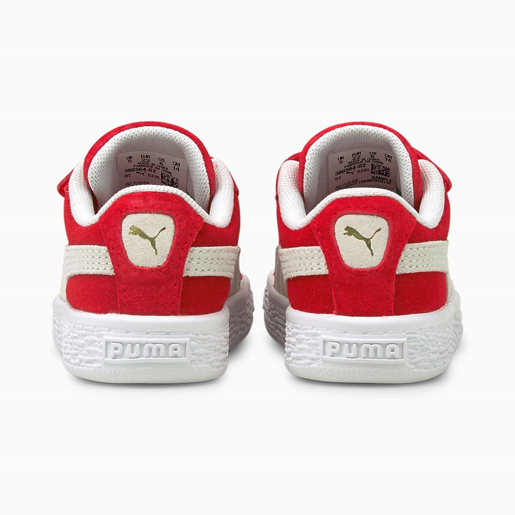 Puma Suede Classic XXI AC Toddler Spor Ayakkabı Kırmızı Beyaz | IR2917486