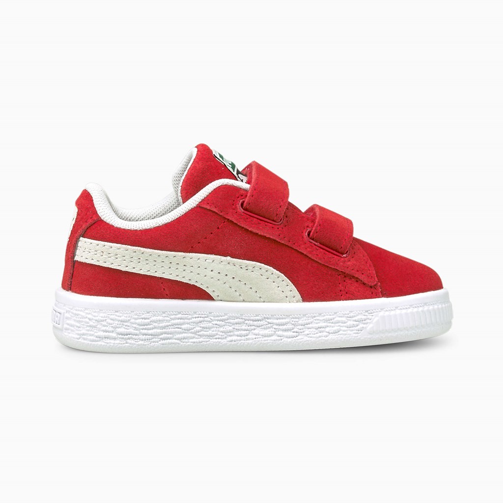 Puma Suede Classic XXI AC Toddler Spor Ayakkabı Kırmızı Beyaz | IR2917486