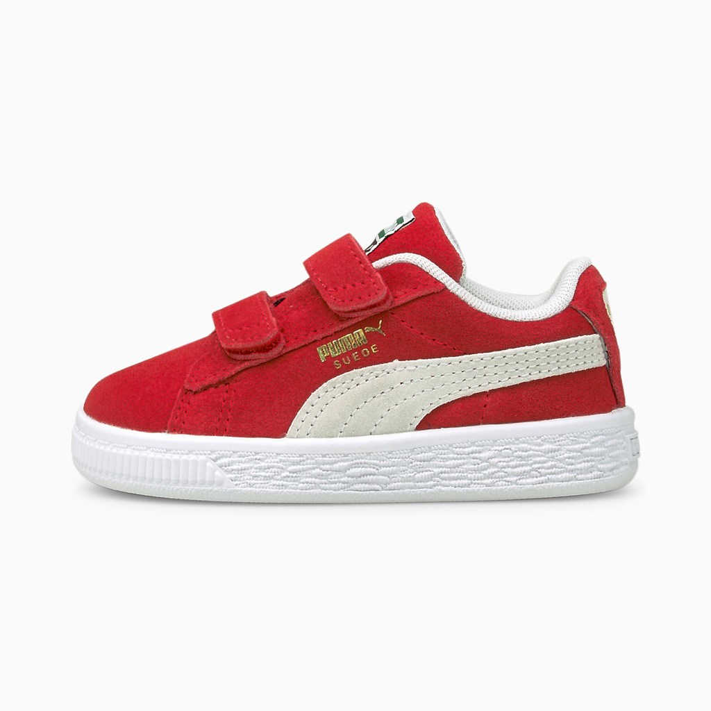 Puma Suede Classic XXI AC Toddler Spor Ayakkabı Kırmızı Beyaz | IR2917486