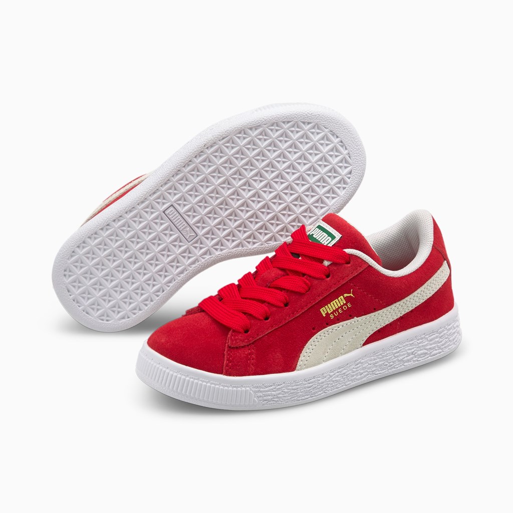 Puma Suede Classic XXI Little Spor Ayakkabı Kırmızı Beyaz | XR0316295