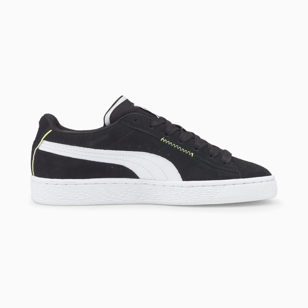 Puma Suede Displaced JR Spor Ayakkabı Siyah Beyaz | GX1970582