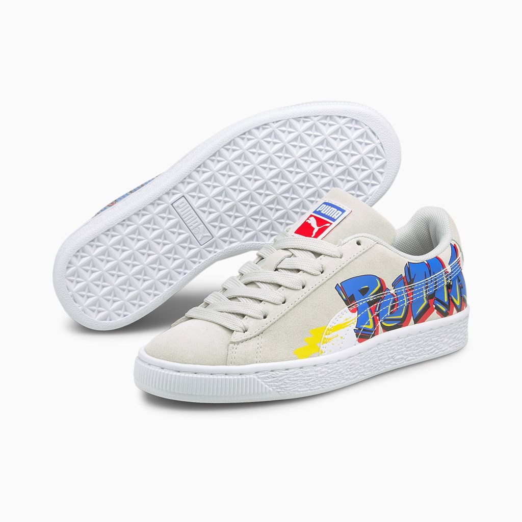 Puma Suede Sokak Art Youth JR Spor Ayakkabı Mavi | RK9258037