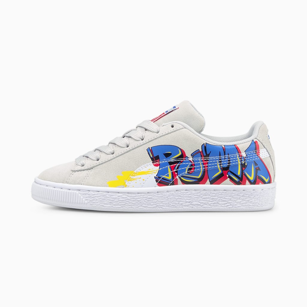 Puma Suede Sokak Art Youth JR Spor Ayakkabı Mavi | RK9258037