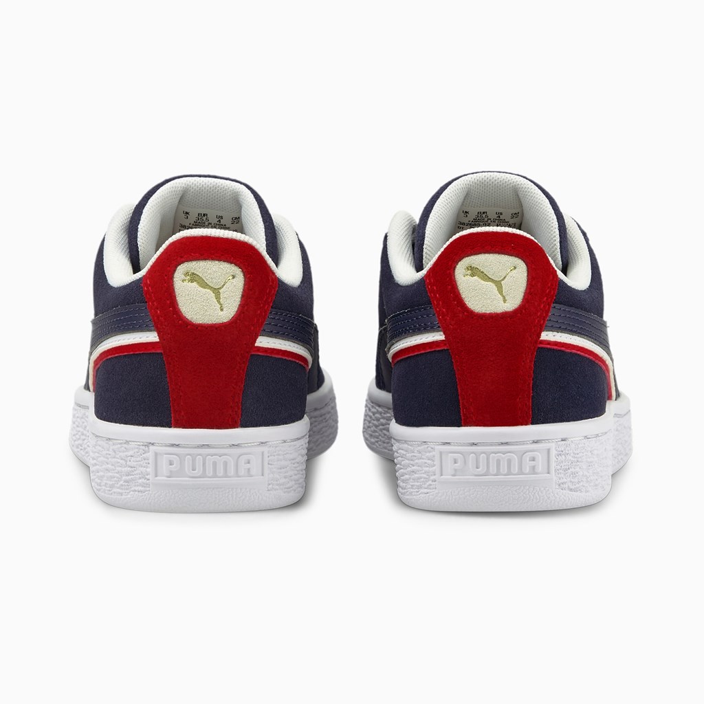 Puma Suede Triplex JR Spor Ayakkabı Kırmızı Beyaz | MZ6493812