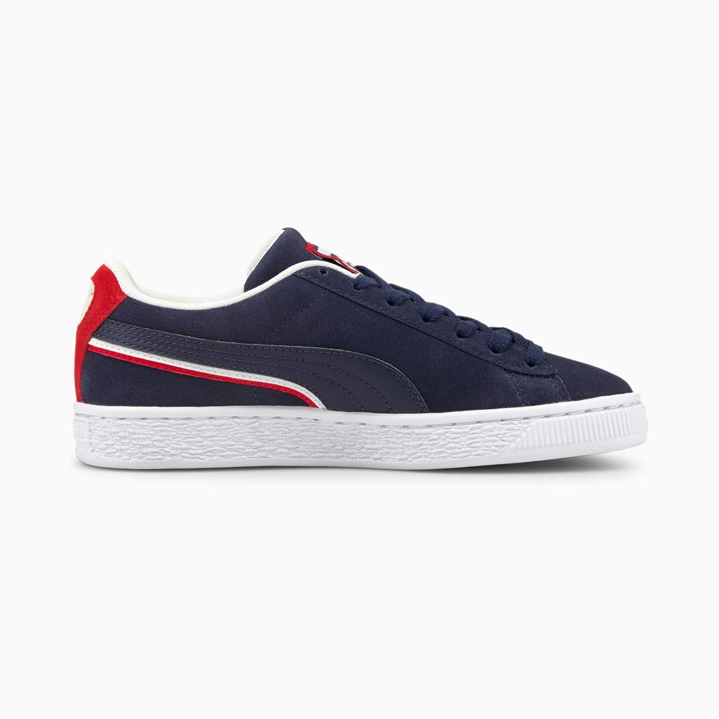 Puma Suede Triplex JR Spor Ayakkabı Kırmızı Beyaz | MZ6493812