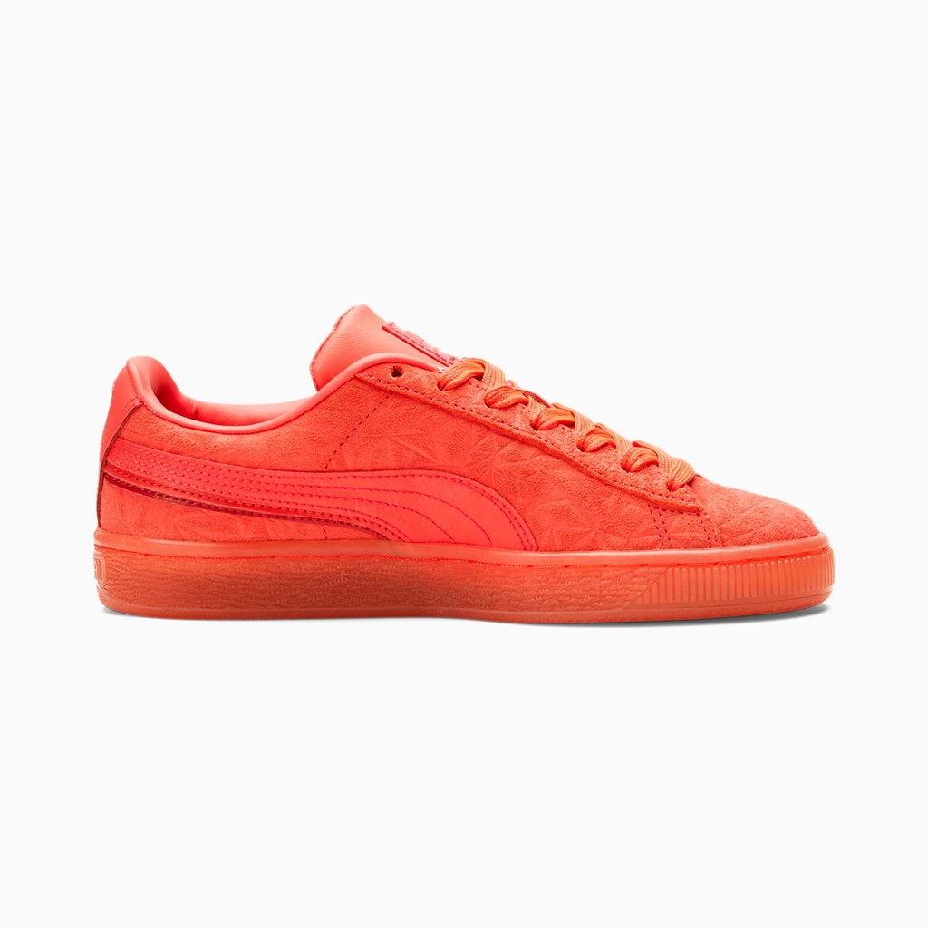 Puma Suede Triplex Mono JR Spor Ayakkabı Pembe Kırmızı | QF0647319