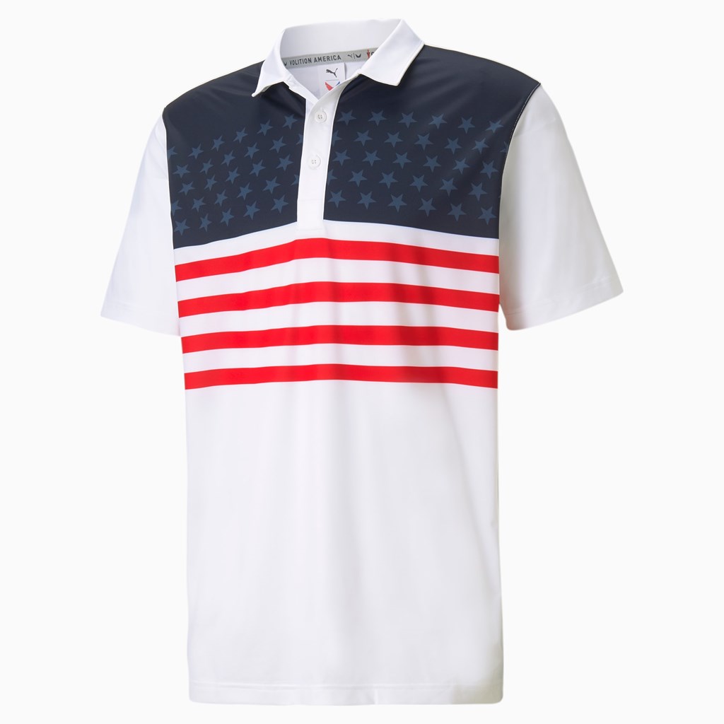 Puma Volition MATTR Banner Golf Polo Shirt Beyaz | LS2518763