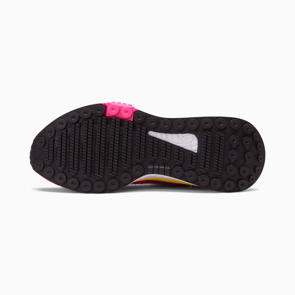 Puma Wild Rider Rollin' JR Spor Ayakkabı Beyaz Pembe Sarı | DO6195234