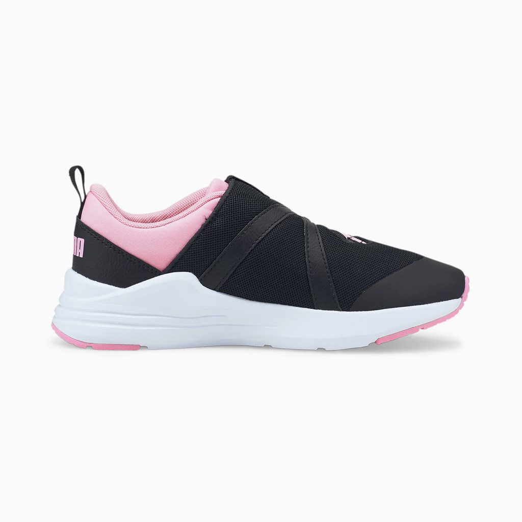 Puma Wired Run Disc JR Spor Ayakkabı Siyah Pembe | FN6207413