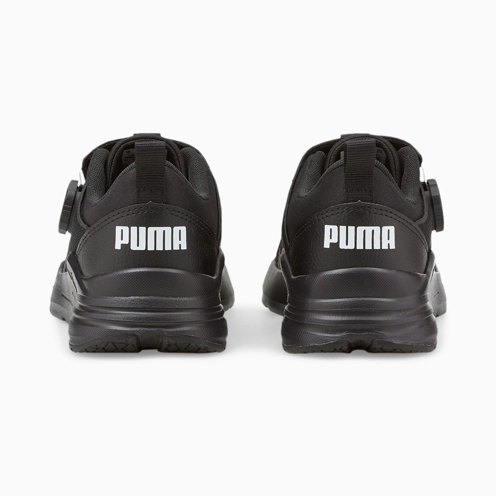 Puma Wired Run Disc JR Spor Ayakkabı Siyah Beyaz | RB1460298