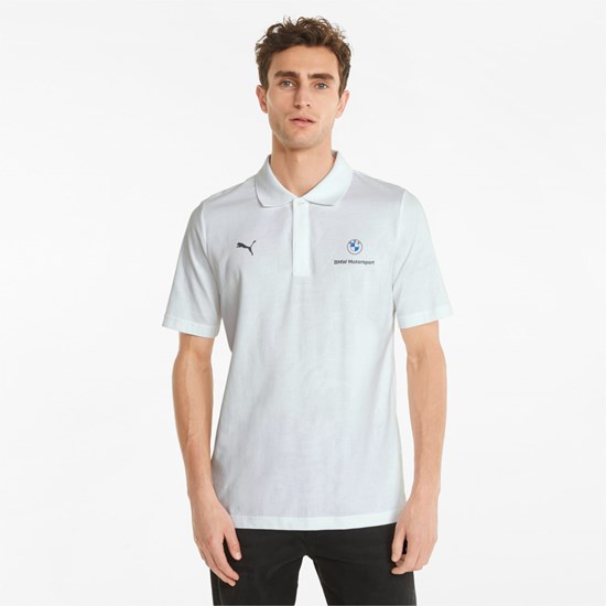 Puma BMW M Motorsport Jacquard Polo Shirt Beyaz | QA4378256