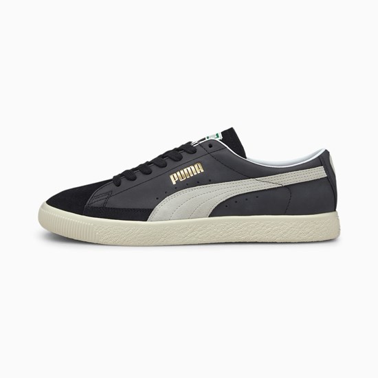 Puma Basket VTG Spor Ayakkabı Siyah Beyaz | NG2395876