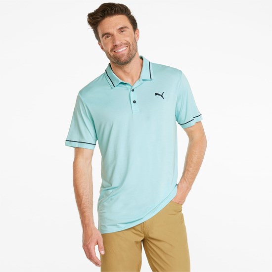 Puma CLOUDSPUN Monarch Golf Polo Shirt Mavi Lacivert | KF8961043