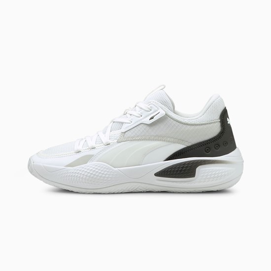 Puma Court Rider Basketbol Ayakkabısı Beyaz Siyah | WD7206831