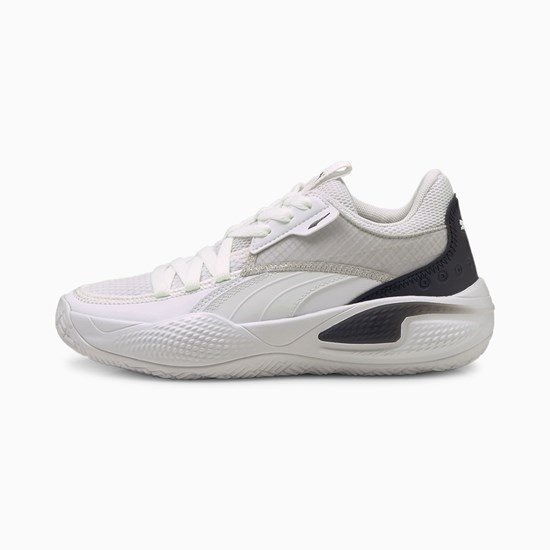 Puma Court Rider I Basketball Jr Basketbol Ayakkabısı Beyaz Siyah | XY4685321