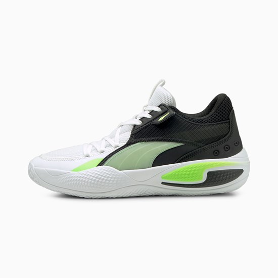 Puma Court Rider I Basketbol Ayakkabısı Beyaz Yeşil | PA3497216