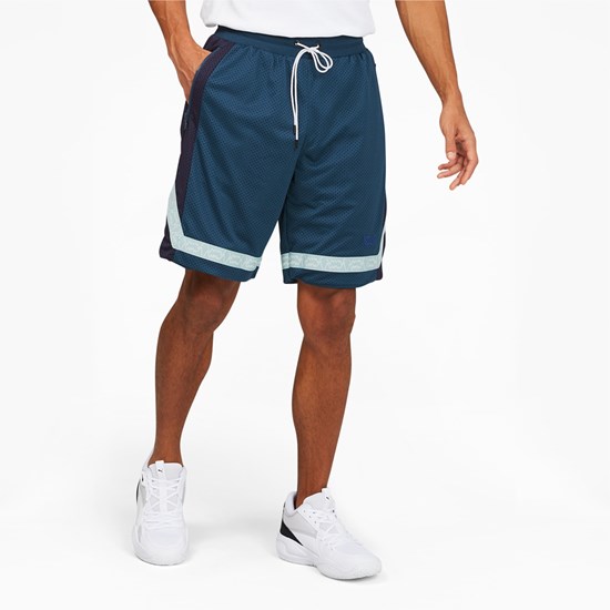 Puma Full Ride Basketball Şort Mavi | PX2948063