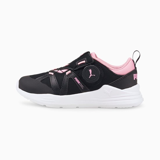 Puma PUMA Wired Run Disc Little Spor Ayakkabı Siyah Pembe | RJ7941836