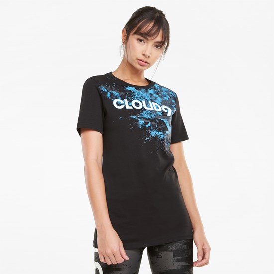 Puma PUMA x CLOUD9 Baskılı Esports Tee Siyah | SF1895043