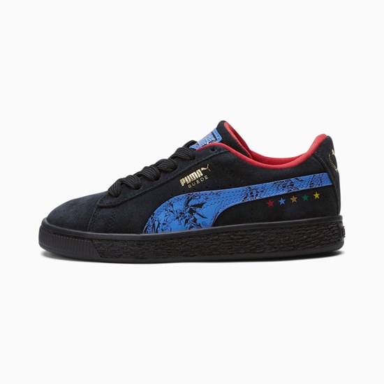 Puma PUMA x DC Justice League Suede Little Spor Ayakkabı Siyah | FC8761295