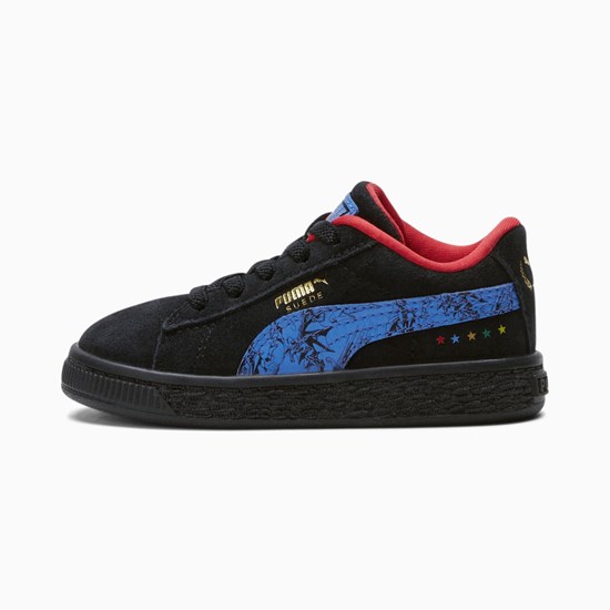 Puma PUMA x DC Justice League Suede Toddler Spor Ayakkabı Siyah | JM1645903