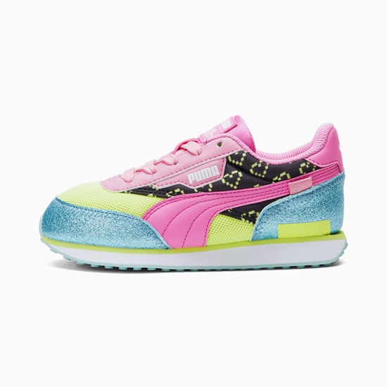 Puma Puma X L.O.L. Surprisefuture Rider Vrqt Little Spor Ayakkabı Mavi Pembe | VR6952134