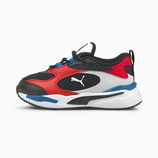 Puma RS-Fast Toddler Spor Ayakkabı Siyah Kırmızı Mavi | EH5694230