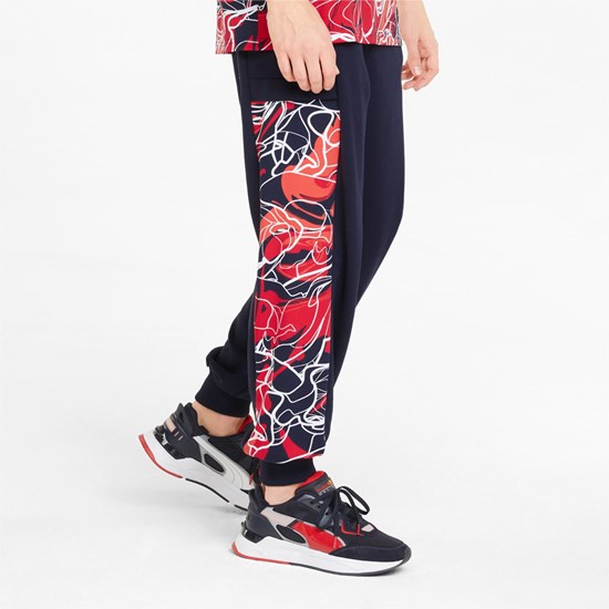 Puma Red Bull Yarış Printed Eşofman Altı Night Sky | VL7964520