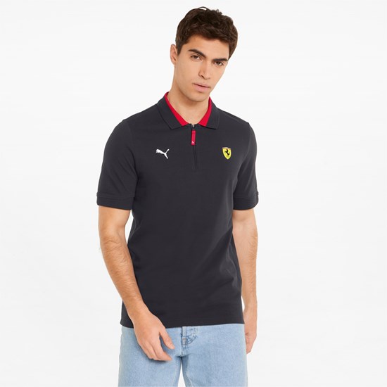 Puma Scuderia Ferrari Race Polo Shirt Siyah | QF4278561