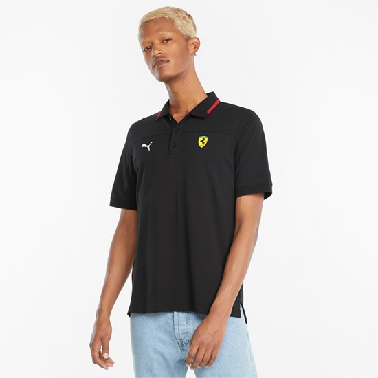 Puma Scuderia Ferrari Race Polo Shirt Siyah | WO7530692