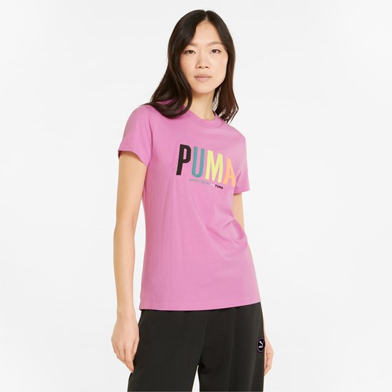 Puma Sportswear by PUMA Baskılı Tee Opera Mauve | DB4850276