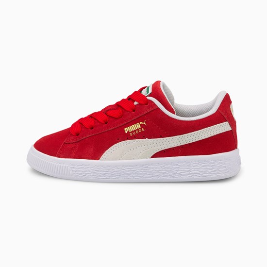 Puma Suede Classic XXI Little Spor Ayakkabı Kırmızı Beyaz | XR0316295