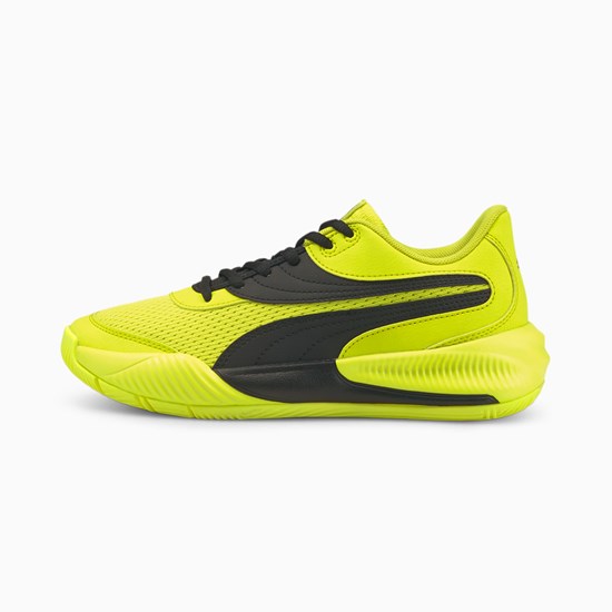 Puma Triple Basketball Jr Basketbol Ayakkabısı Sarı Siyah | VL6018437